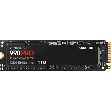 M.2 2280 1TB Samsung 990 PRO Black Client SSD MZ-V9P1T0B/AM PCI-E 4.0 x4, V-NAND 3-bit MLC, 7450/6900, 600TBW