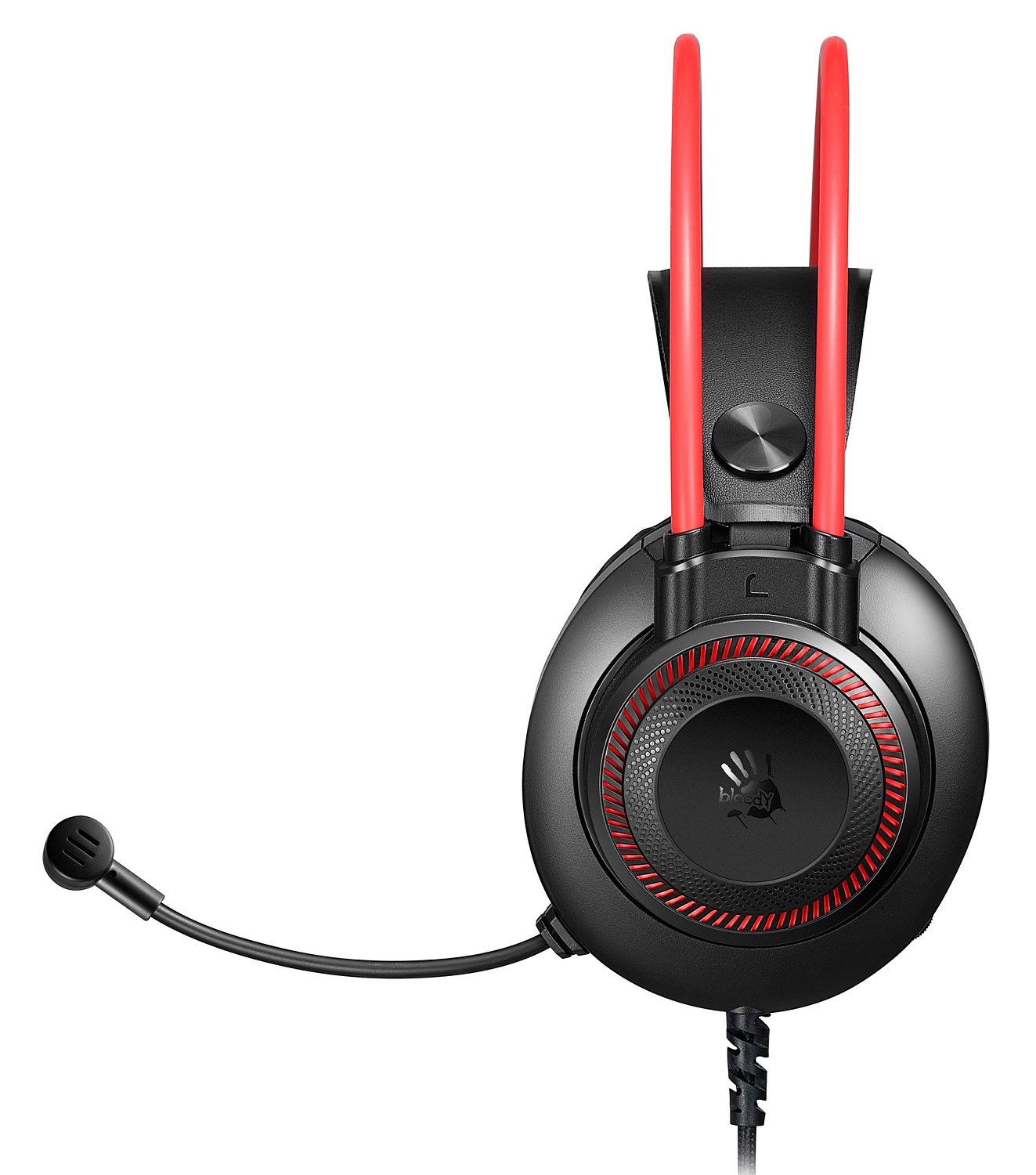 Наушники с микрофоном A4Tech Bloody G200S черный/красный 2м мониторные USB оголовье (G200S USB/ BLACK +RED)