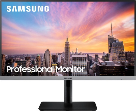 Монитор Samsung 23.8" S24R650FD темно-серый IPS LED 5ms 16:9 HDMI полуматовая HAS Piv 1000:1 250cd 178гр/178гр 1920x1080 75Hz FreeSync VGA DP FHD USB 5.1кг