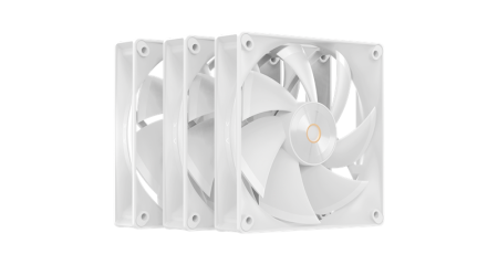 Вентилятор для корпуса Ocypus Delta F12 WH 3 IN 1, 120x120x25mm, 4-PIN PWM, 500-2000 RPM, 29 DBA MAX, HYDRO BEARING