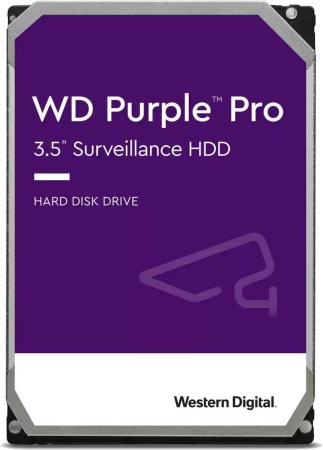 Жесткий диск Western Digital HDD SATA-III  18Tb Purple Pro WD181PURP, 7200 rpm, 512MB buffer (DV&NVR + AI), 1 year