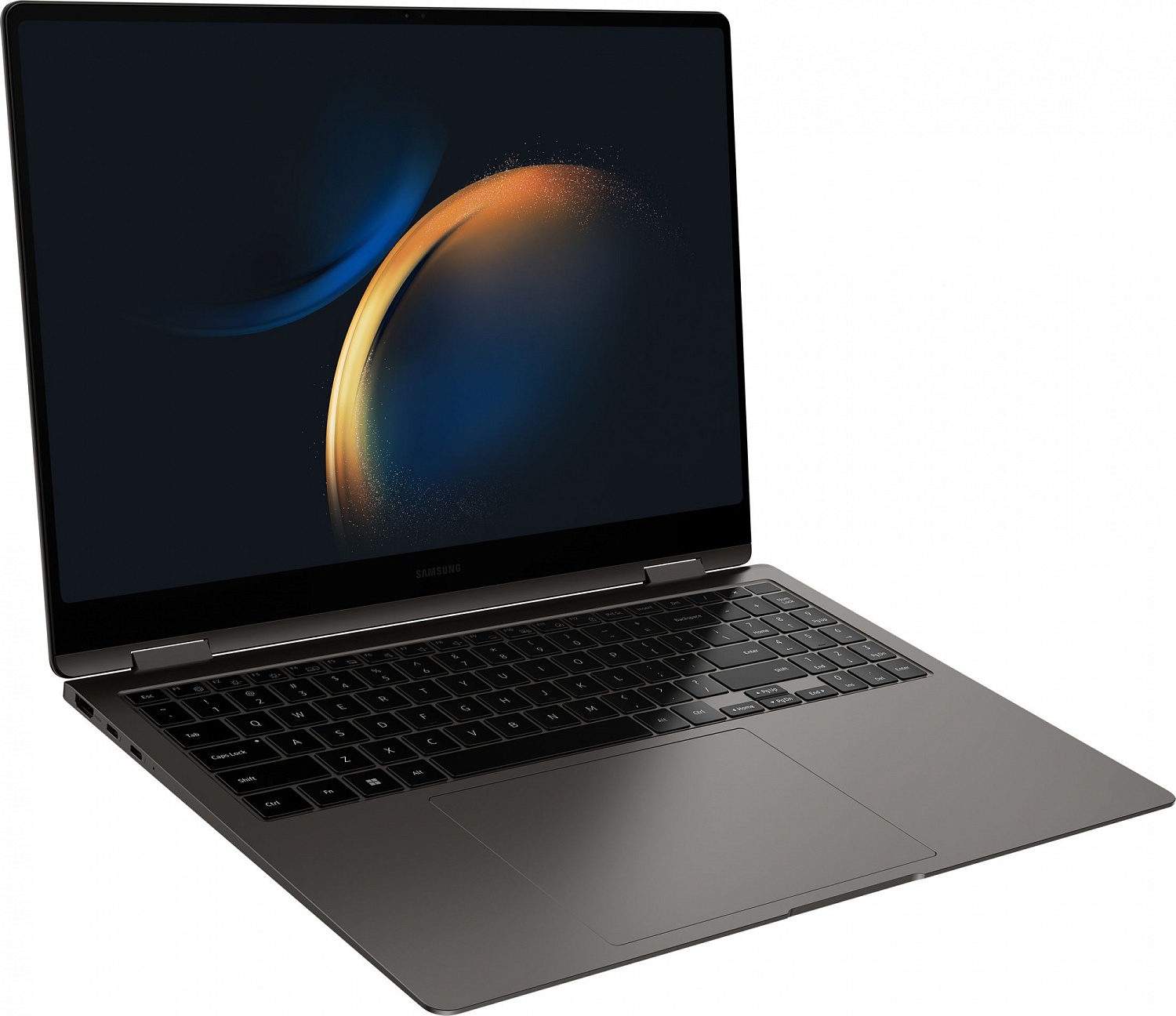 Ноутбук Samsung Galaxy Book 3 Pro 360 NP964 Core i7 1360P 16Gb SSD512Gb Intel Iris Xe graphics 16" AMOLED Touch 3K (2880x1800) Windows 11 Professional graphite WiFi BT Cam (NP964QFG-KA1IT)