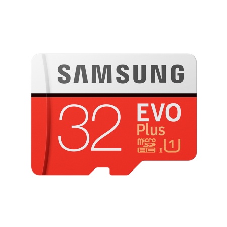 microSDXC 32GB Samsung EVO Plus Memory Card Samsung MB-MC32GA UHS-I U1 Class 10, Adapter, 95/20 MB-MC32GA MB/s, RTL (676401) (MB-MC32GA/APC) {200}