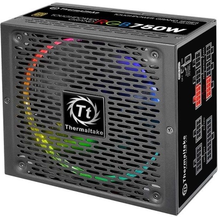 Блок питания Thermaltake ATX 750W Toughpower Grand RGB Sync 80+ gold 24pin APFC 140mm fan color LED 9xSATA Cab Manag RTL