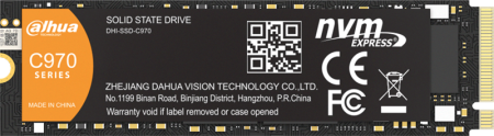 Ssd накопитель Dahua SSD C970 2TB M.2 2280 PCIe4x4 3D NAND, 7mm, R/W up to 4800MB/s/4400MB/s, IOPS(R4K) 225K/180K, TBW 4000TB 3y wty