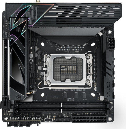 Материнская плата ASUS ROG STRIX Z790-I GAMING WIFI, LGA1700, Z790, 2*DDR5, HDMI, 2xSATA3 + RAID, M2, Audio, Gb LAN, USB 3.2, USB 2.0,mITX; 90MB1CM0-M0EAY0