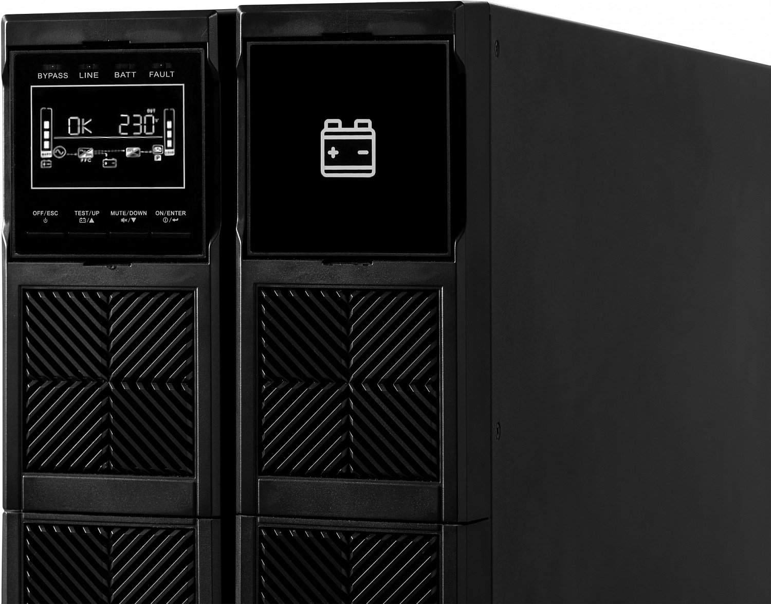 Источник бесперебойного питания Systeme Electric Smart-Save Online SRV, 6000VA/5400W, On-Line, Extended-run, Rack 4U(Tower convertible), LCD, Out: Hardwire, SNMP Intelligent Slot, USB, RS-232