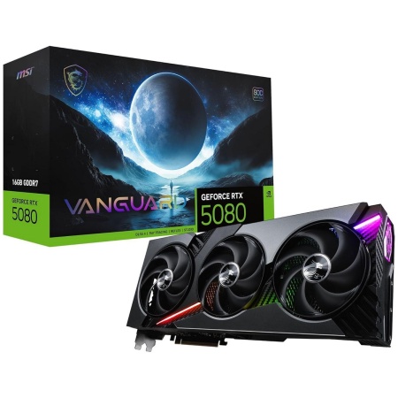 Видеокарта MSI RTX5080 VANGUARD SOC 16GB GDDR7 256bit 3xDP HDMI 3FAN RTL