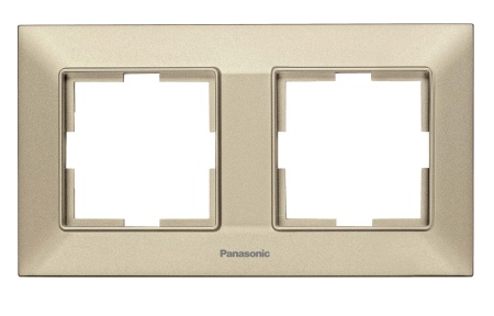 Рамка Panasonic Arkedia Slim WNTF08022BR-RU 2x горизонтальный монтаж пластик бронзовый (упак.:1шт)