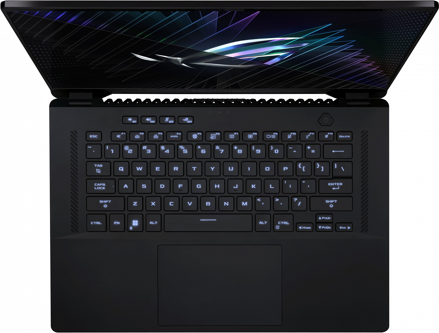 Ноутбук Asus ROG Zephyrus M16 GU604VI-N4125 Core i9 13900H 32Gb SSD1Tb NVIDIA GeForce RTX4070 8Gb 16" IPS WQXGA (2560x1600) noOS black WiFi BT Cam (90NR0BW1-M006K0)
