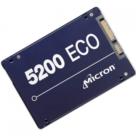 2.5" 960GB Micron 5200 ECO Enterprise SSD MTFDDAK960TDC-1AT1ZABYY SATA 6Gb/s, 540/520, IOPS MTFDDAK960TDC-1AT1ZABYY 95K/28K, MTTF 3M, 3D TLC, 1750TBW, 0.99DWPD, 7mm