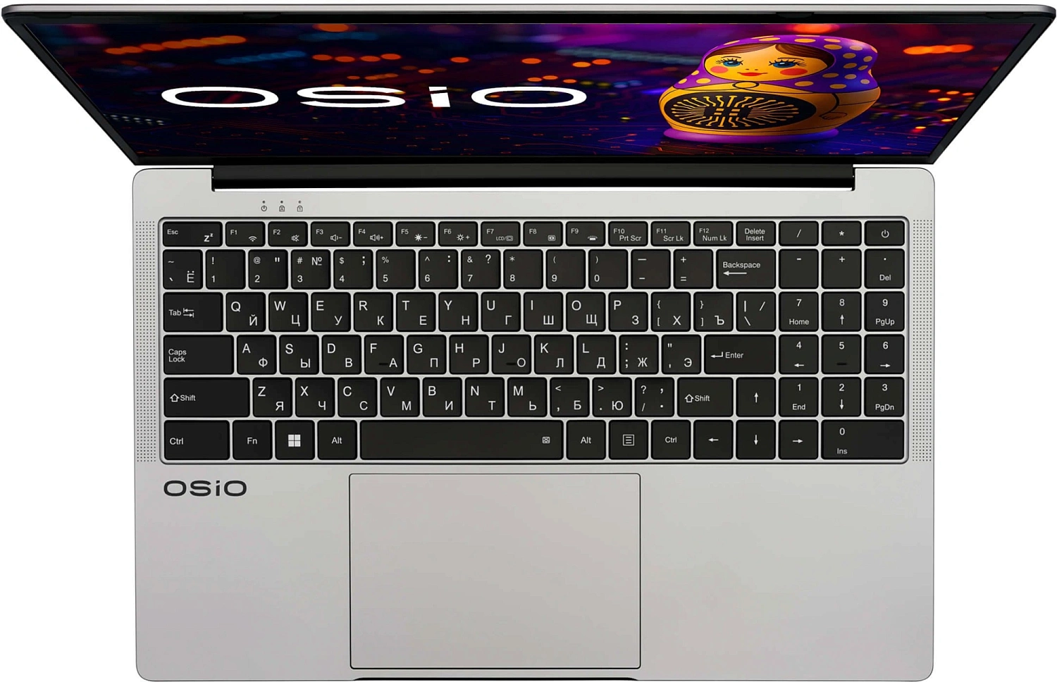 Ноутбук Osio FocusLine F150a-026 Ryzen 5 5560U 16Gb SSD512Gb Intel UHD Graphics 15" IPS FHD (1920x1080) Windows 11 Home grey WiFi BT Cam 6000mAh