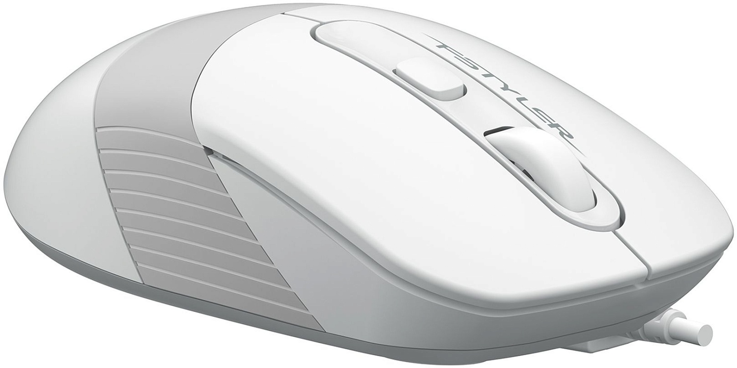 Мышь A4Tech Fstyler FM10S белый/серый оптическая (1600dpi) silent USB (3but) Мышь A4Tech Fstyler FM10S белый/серый оптическая (1600dpi) silent USB (3but)