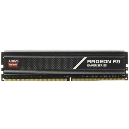 4GB AMD Radeon™ DDR4 2800 DIMM R9 Gamers Series Black Gaming Memory R9S44G2806U1S Non-ECC, CL16, R9S44G2806U1S 1.2V, Heat Shield, RTL