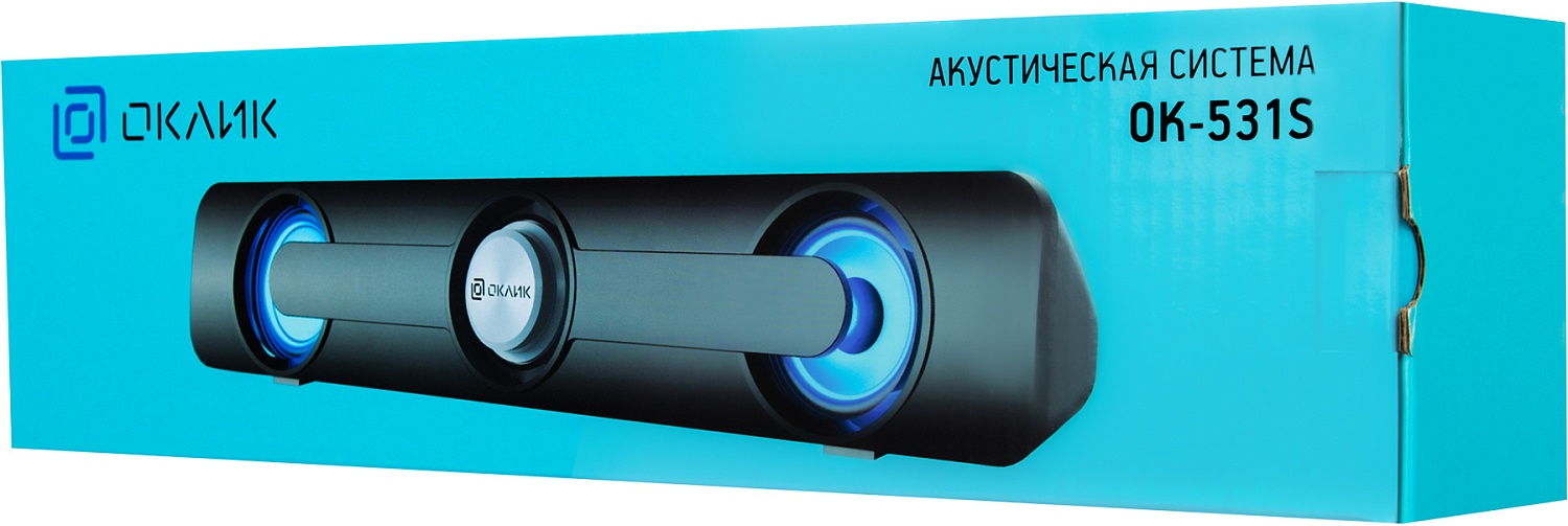 Саундбар Оклик OK-531S 2.0 6Вт черный