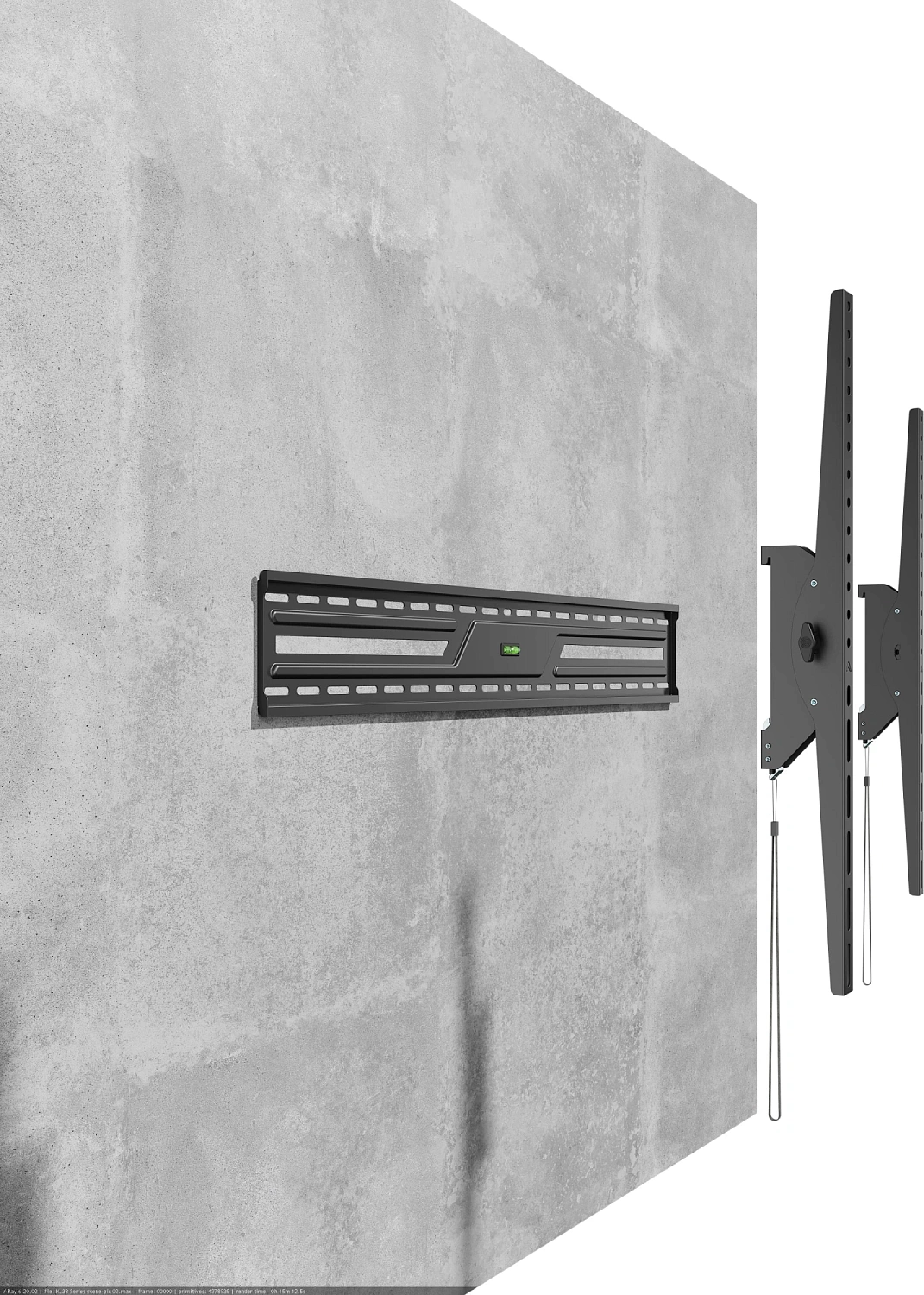 Кронштейн для телевизора Ultramounts UM850T черный 43"-100" макс.75кг настенный наклон