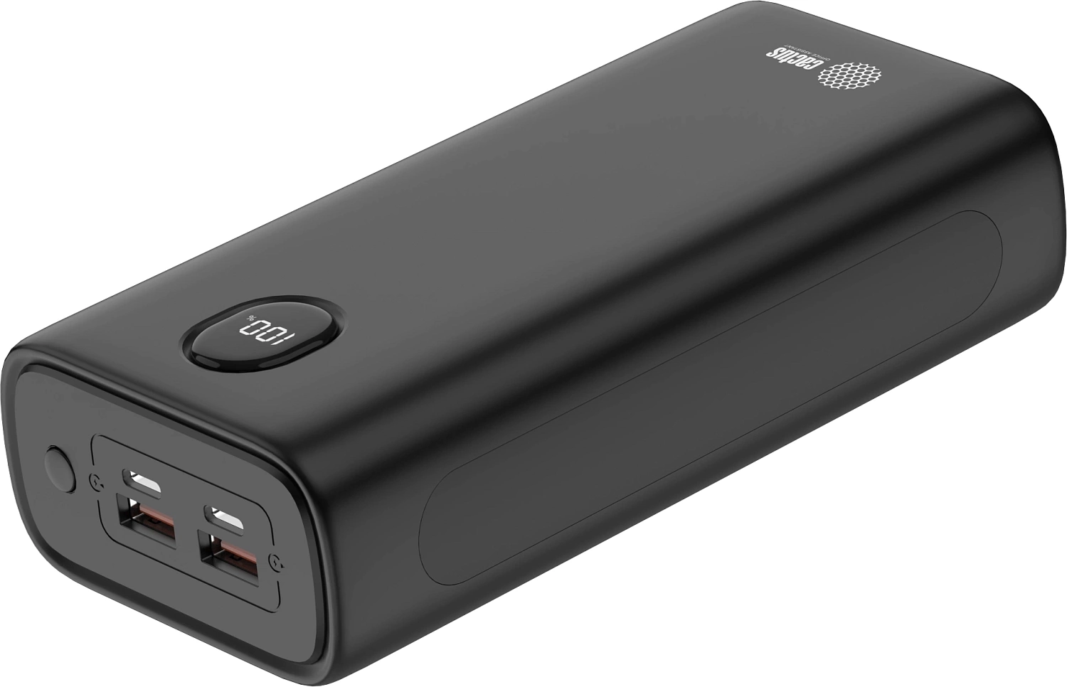 Мобильный аккумулятор Cactus CS-PBFSJA-30000 30000mAh 4.5A 2xUSB-A/USB-C черный Мобильный аккумулятор Cactus CS-PBFSJA-30000 30000mAh 4.5A 2xUSB-A/USB-C черный