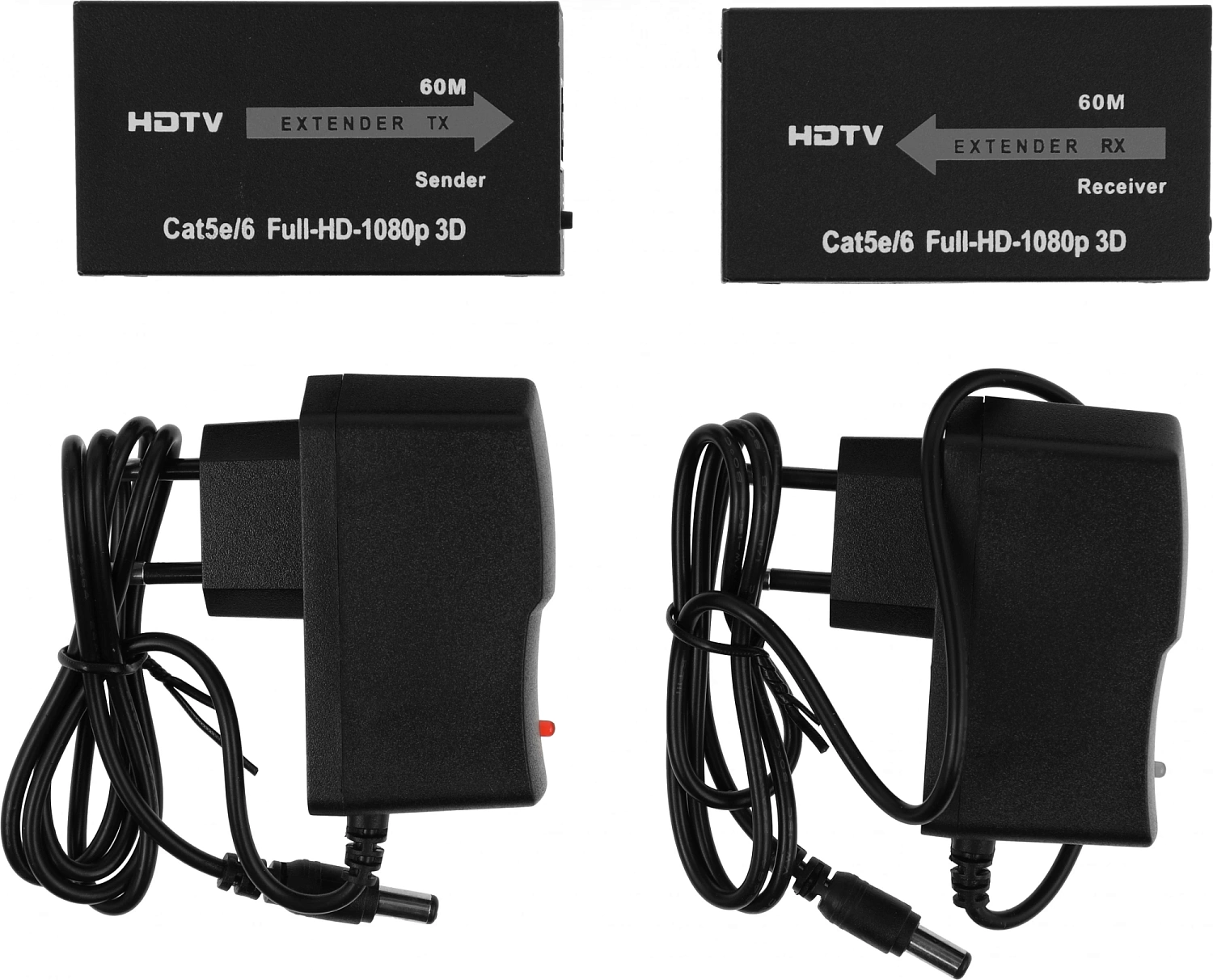 Адаптер аудио-видео Premier 5-877 HDMI (f)/RJ45 черный