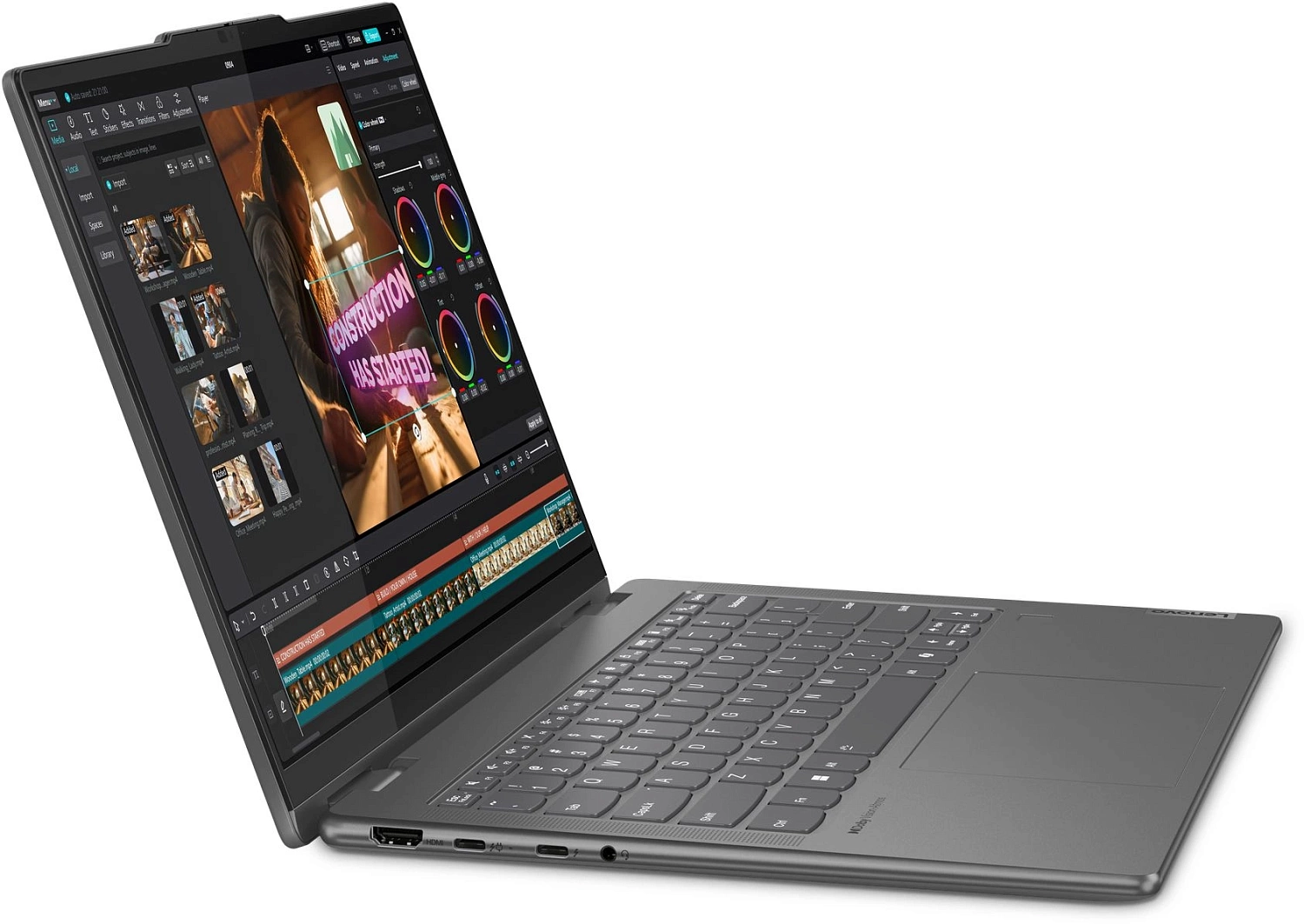 Ноутбук Lenovo Yoga 7 14IML9 Core Ultra 7 155H 32Gb SSD1Tb Intel Arc 14" OLED Touch WQXGA+ (2880x1800) Windows 11 Home dk.grey WiFi BT Cam Bag (83DJ0094RU)