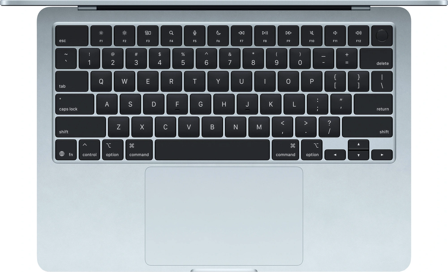 Ноутбук Apple MacBook Air A3240 M4 10 core 16Gb SSD256Gb/8 core GPU 13.6" Liquid Retina (2560x1664) macOS lt.blue WiFi BT Cam (Z1H70002S(MC6T4))
