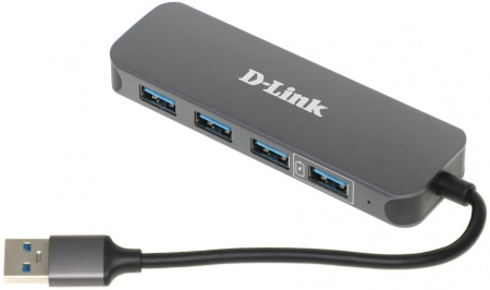 Разветвитель USB 3.0 D-Link DUB-1340/D1A 4порт. серый