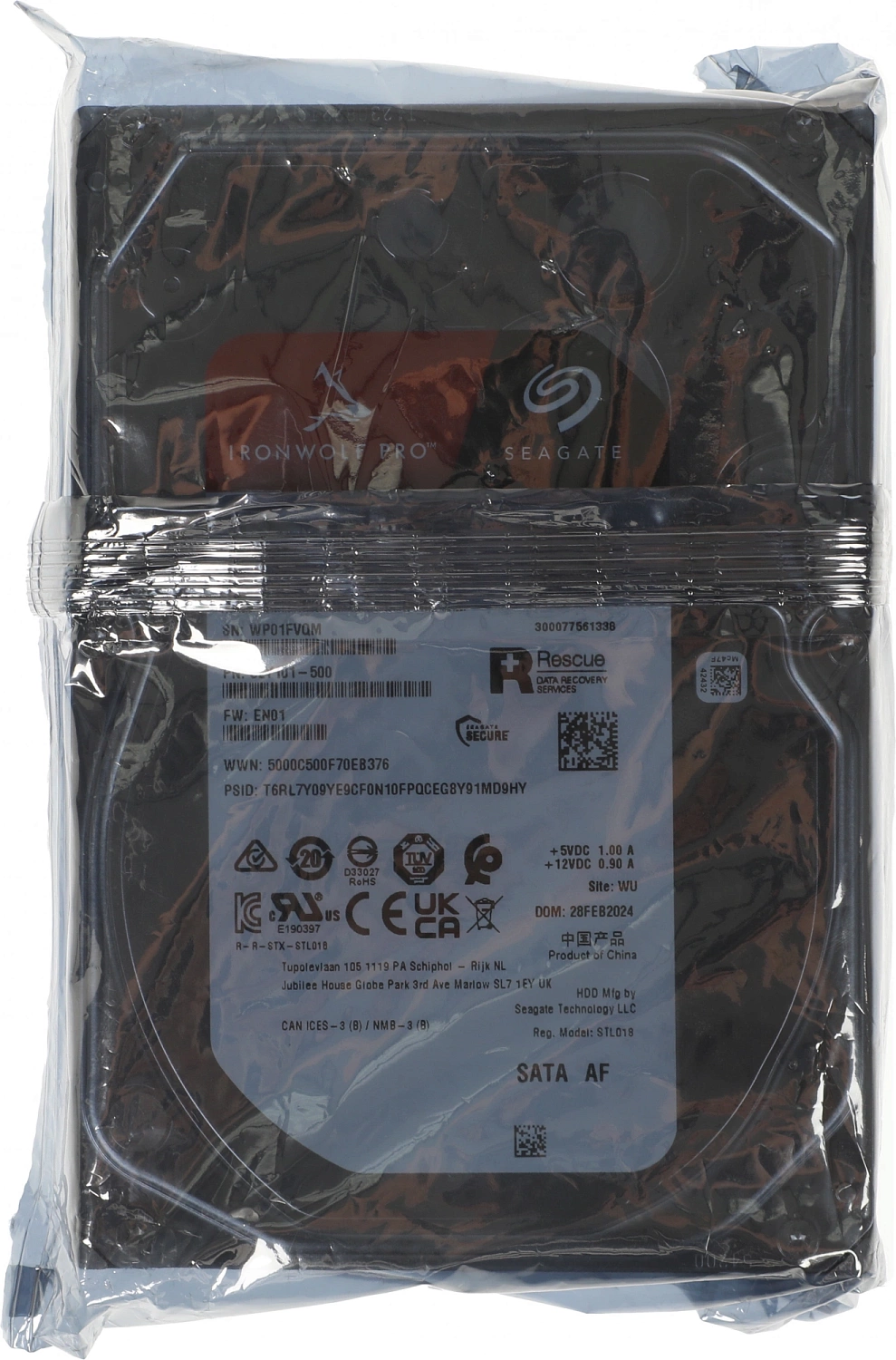 Жесткий диск Seagate SATA-III 10Tb ST10000NT001 NAS Ironwolf Pro 512E (7200rpm) 256Mb 3.5"