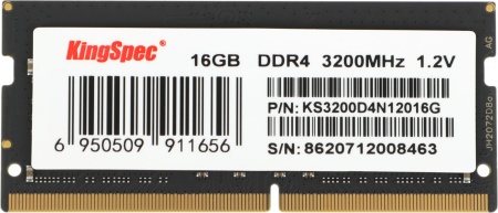 Память DDR4 16GB 3200MHz Kingspec KS3200D4N12016G RTL PC4-25600 CL17 SO-DIMM 260-pin 1.2В dual rank Ret