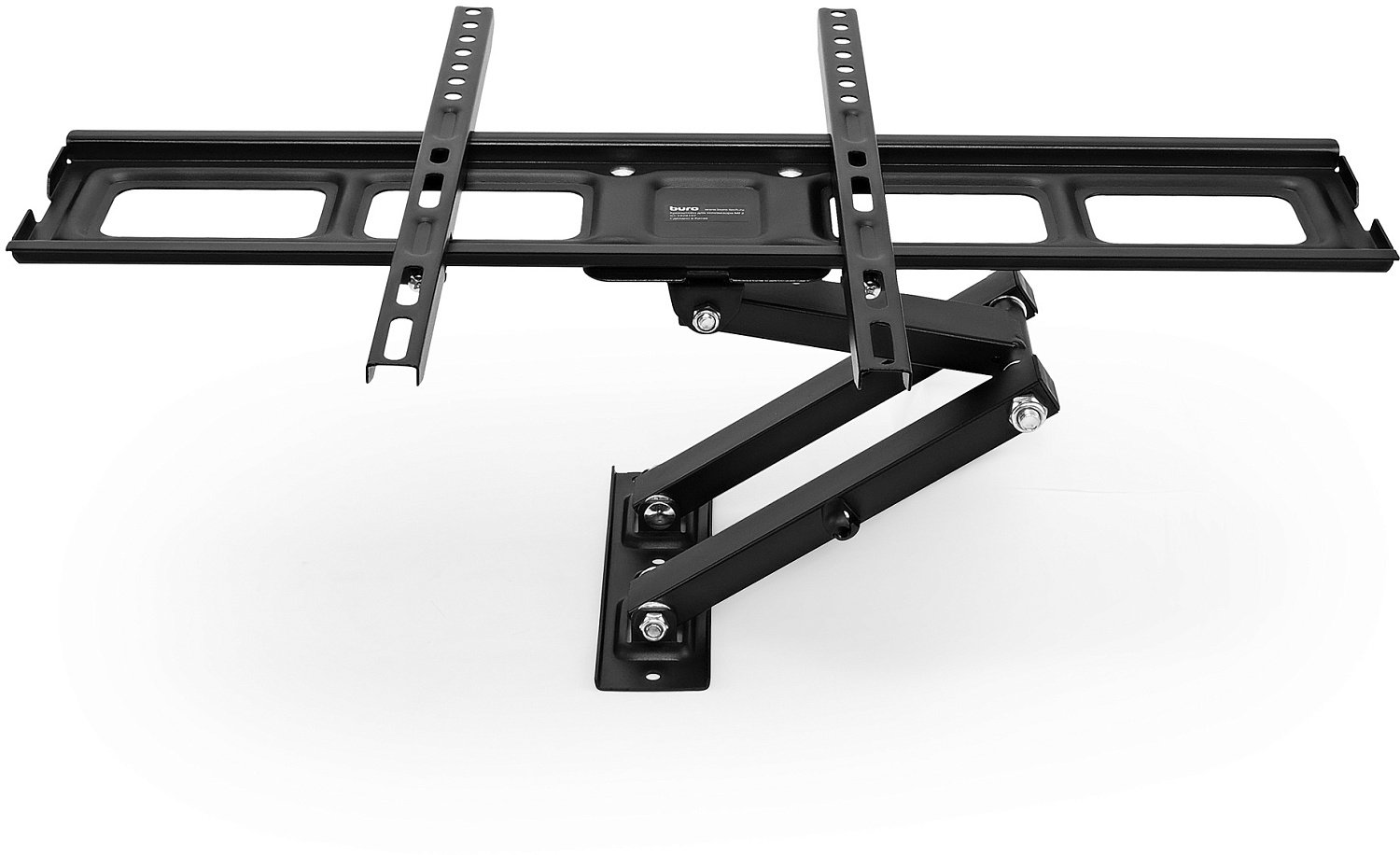Кронштейн для телевизора Buro MF2 черный 32"-70" макс.35кг настенный поворотно-выдвижной и наклонный