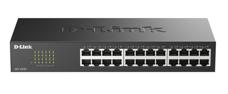 Коммутатор D-Link Неуправляемый коммутатор с 24 портами 10/100Base-TX