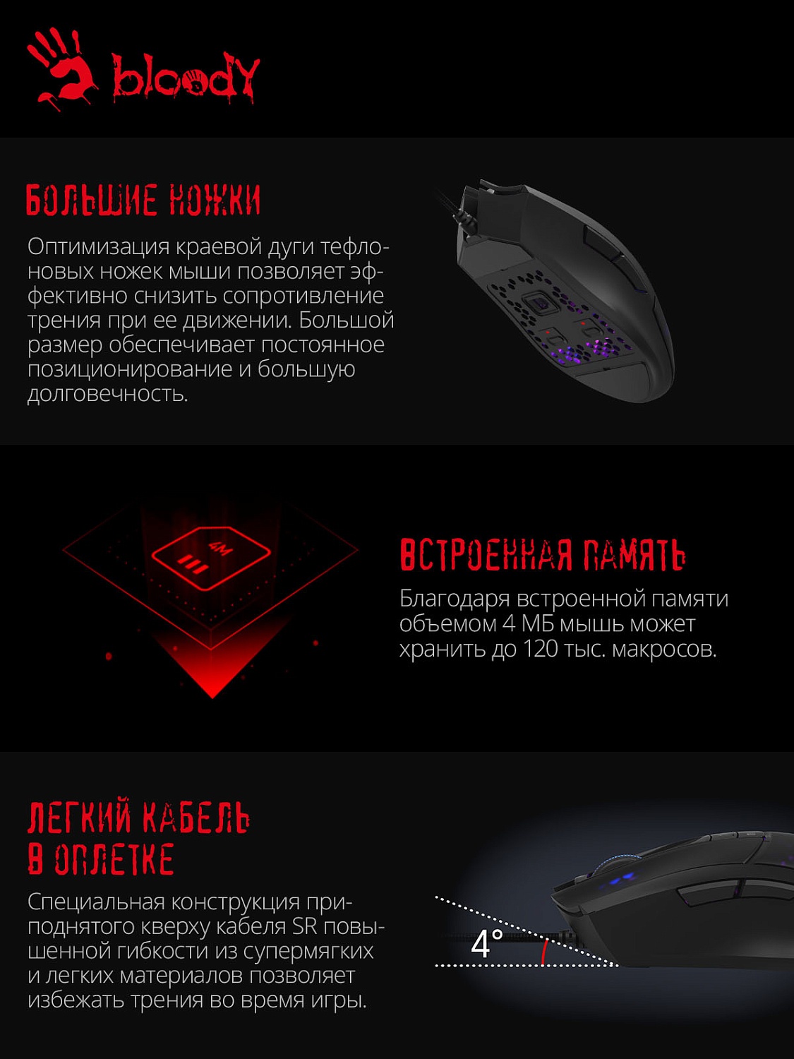 Мышь A4Tech Bloody L65 Max черный/фиолетовый оптическая (12000dpi) USB (6but) Мышь A4Tech Bloody L65 Max черный/фиолетовый оптическая (12000dpi) USB (6but)