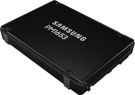 Твердотельный накопитель Samsung Enterprise SSD, 2.5"(SFF), PM1653, 1920GB, SAS, 24Gbps, R4200/W2400Mb/s, IOPS(R4K) 720K/85K, MTBF 2M, 1DWPD/5Y, OEM