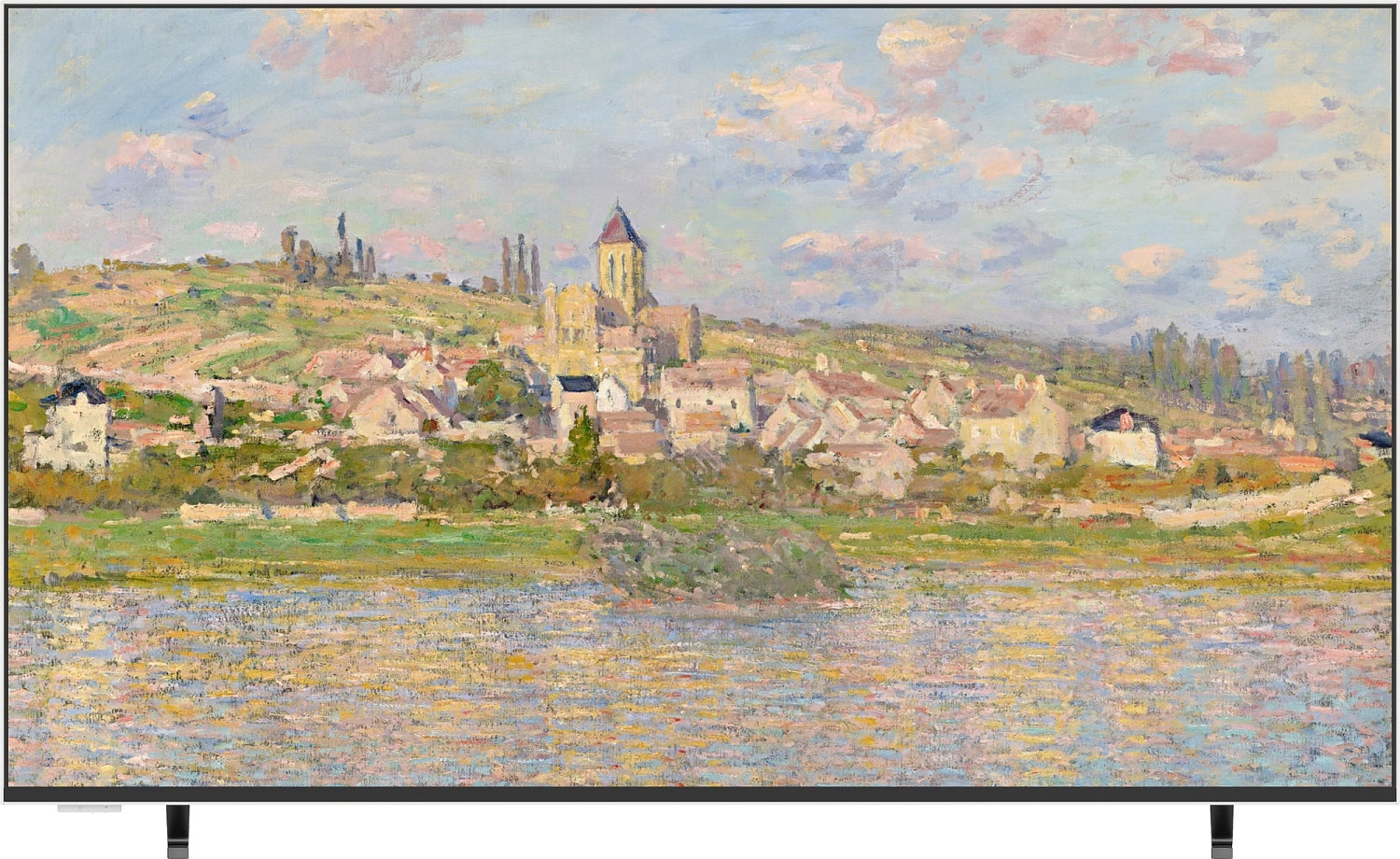 Телевизор QLED Skyworth 55" 55LN70G Google TV Frameless черный/серебристый 4K Ultra HD 60Hz DVB-T DVB-T2 DVB-C DVB-S DVB-S2 USB WiFi Smart TV