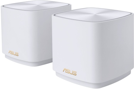 Бесшовный Mesh роутер Asus ZenWiFi AX XD4 (XD4 (W-2-PK)) AX1800 10/100/1000BASE-TX белый (упак.:2шт)