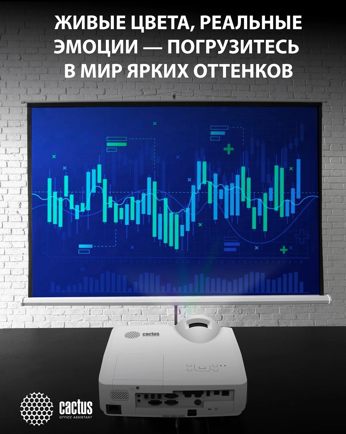 Проектор Cactus Bright CS-V2.WT 3LCD 4400Lm ANSI (1024x768) 30000:1 ресурс лампы:10000часов 1xUSB typeA 1xUSB typeB 2xHDMI 4кг