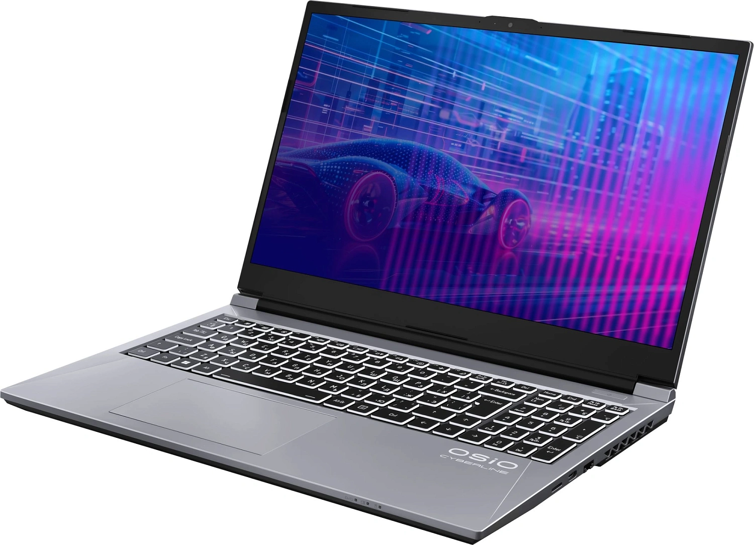 Ноутбук Osio CyberLine C150i-003 Core i5 12600H 16Gb SSD512Gb NVIDIA GeForce RTX4060 15.6" FHD (1920x1080) без ОС WiFi BT