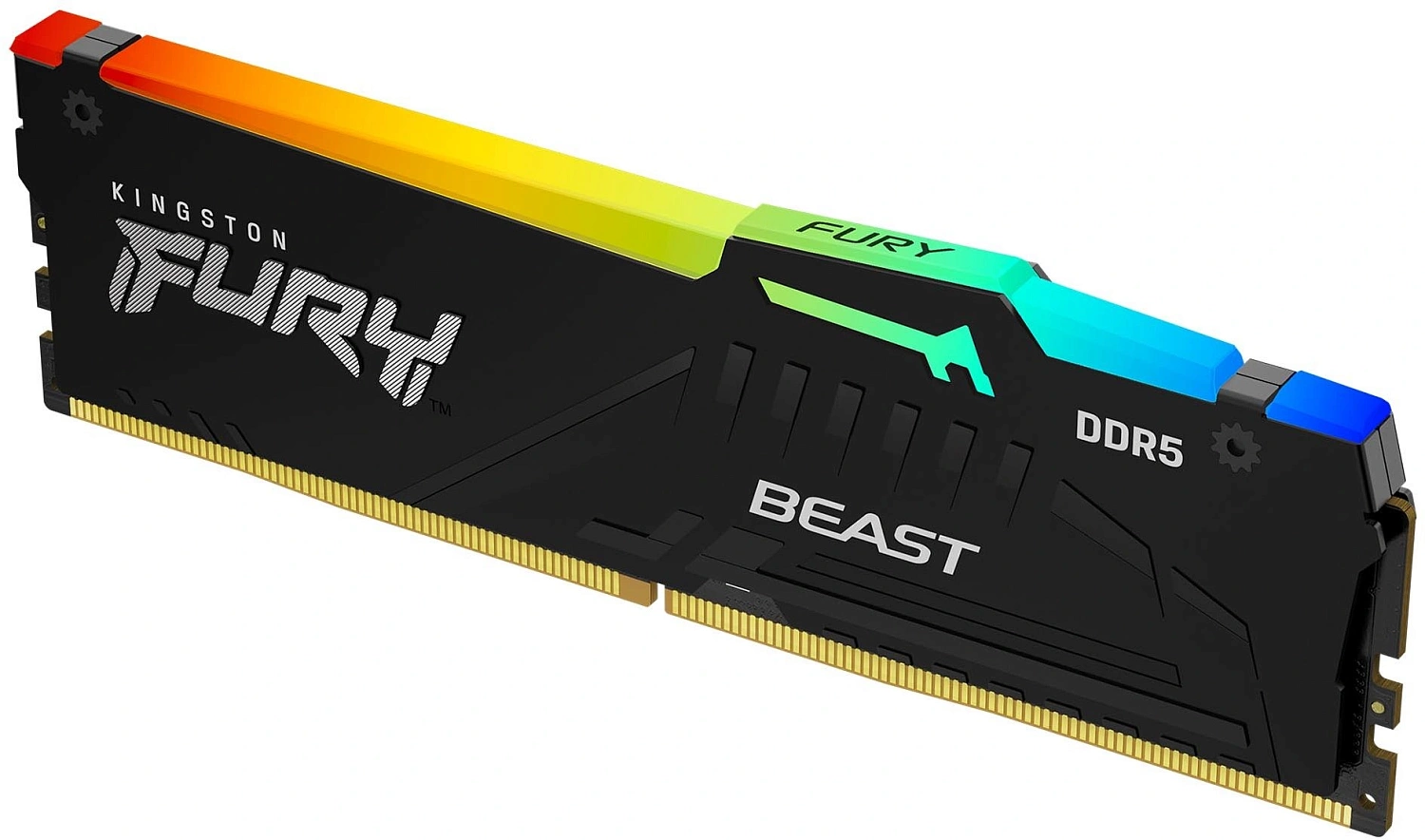 Память DDR5 32GB 5200MHz Kingston KF552C40BB2A-32 Fury Beast Black RGB RTL PC5-41600 CL40 DIMM ECC 288-pin 1.25В dual rank Ret