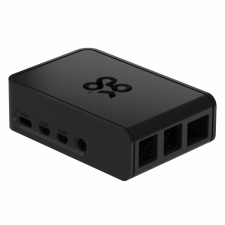 Raspberry Pi 4 Model B Official Case Okdo Slide Series, Black, Retail, для Raspberry Pi 4 Model B (187-3796/187-3799)(ASM-1900138-21) RTL {96} (815065)