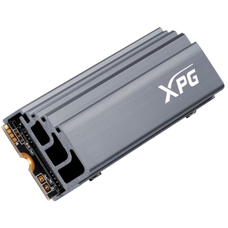 M.2 2280 2TB ADATA XPG GAMMIX S70 Client SSD (AGAMMIXS70-2T-C) PCIe Gen4x4 with NVMe, 7400/6400, IOPS 650/740K, MTBF 2M, 3D TLC, 1480TBW, 0,41DWPD, Heatsink, RTL (779263)