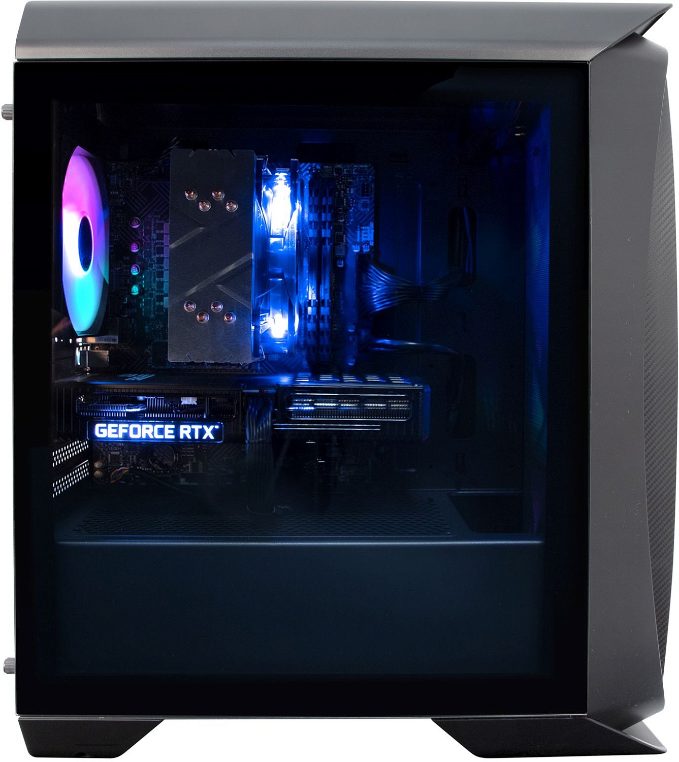 ПК IRU Game 520B5GMA MT Ryzen 5 5600X (3.7) 32Gb SSD1Tb RX 6700XT 12Gb Free DOS GbitEth 700W черный (1989339)