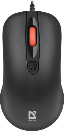 Мышь Defender Omega MB-522 черный оптическая 1600dpi silent USB 3but (52522)
