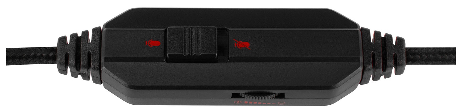 Наушники с микрофоном GMNG HS-L325G черный/красный 2.2м мониторные оголовье (1533553)