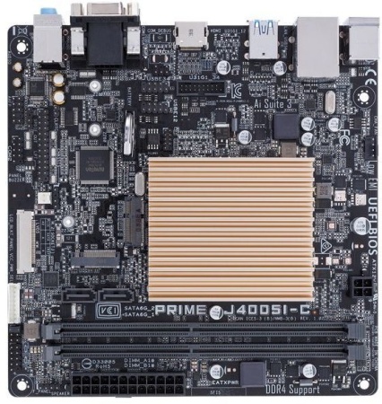 Материнская плата Asus PRIME J4005I-C 2xDDR4 mini-ITX AC`97 8ch(7.1) GbLAN+VGA+HDMI