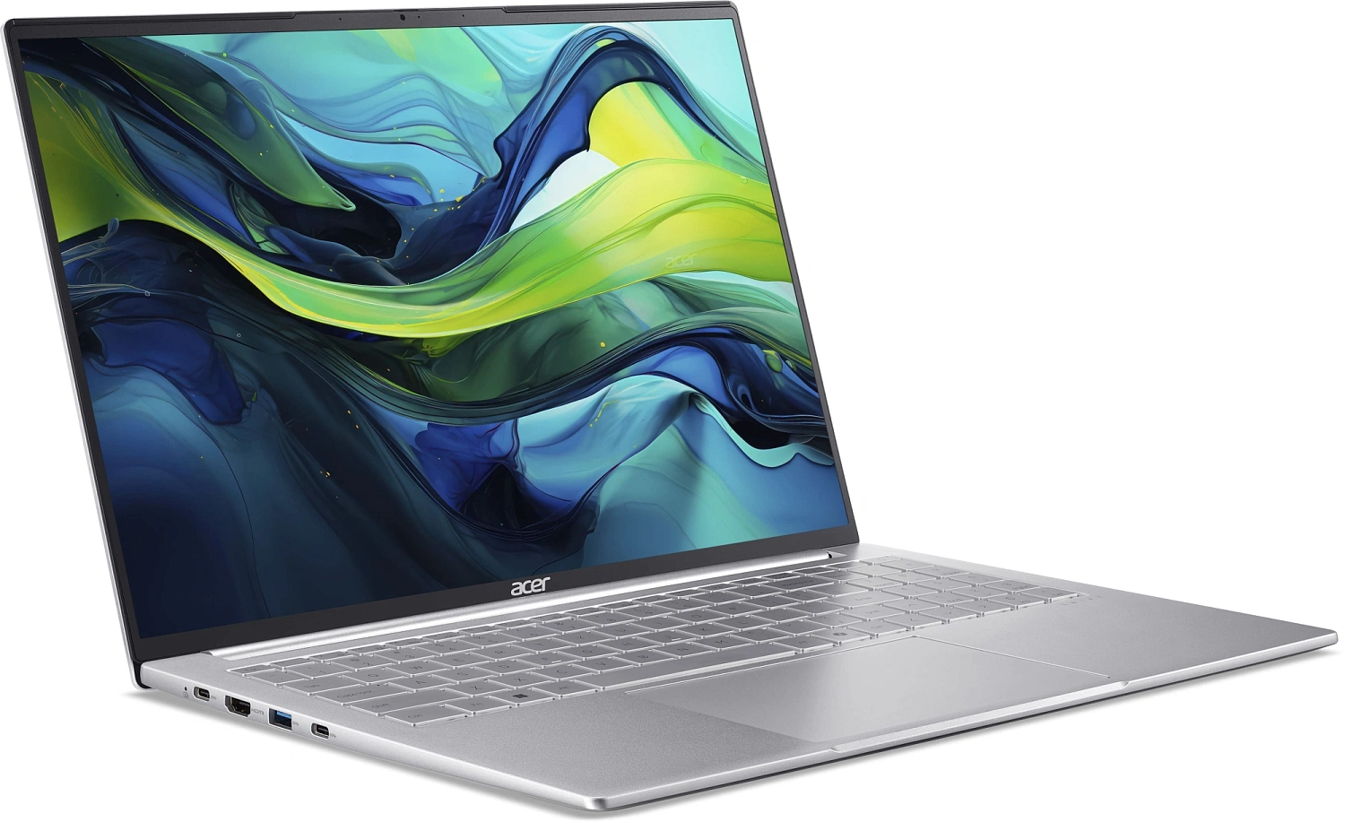 Ноутбук Acer Swift Lite 16 SFL16-51M-785G Intel Core Ultra 7 155U/16Gb/SSD1Tb/16"/IPS/WUXGA/1920x1200/60Hz/NoOS/Silver (NX.D3VCD.002)