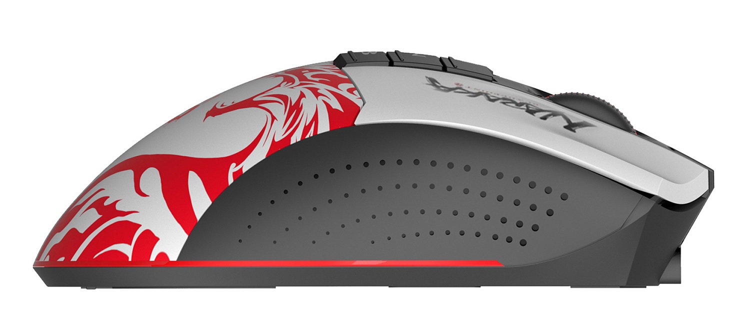 Мышь A4Tech Bloody R90 Plus Naraka белый/рисунок оптическая (5000dpi) беспроводная USB (7but) Мышь A4Tech Bloody R90 Plus Naraka белый/рисунок оптическая (5000dpi) беспроводная USB (7but)