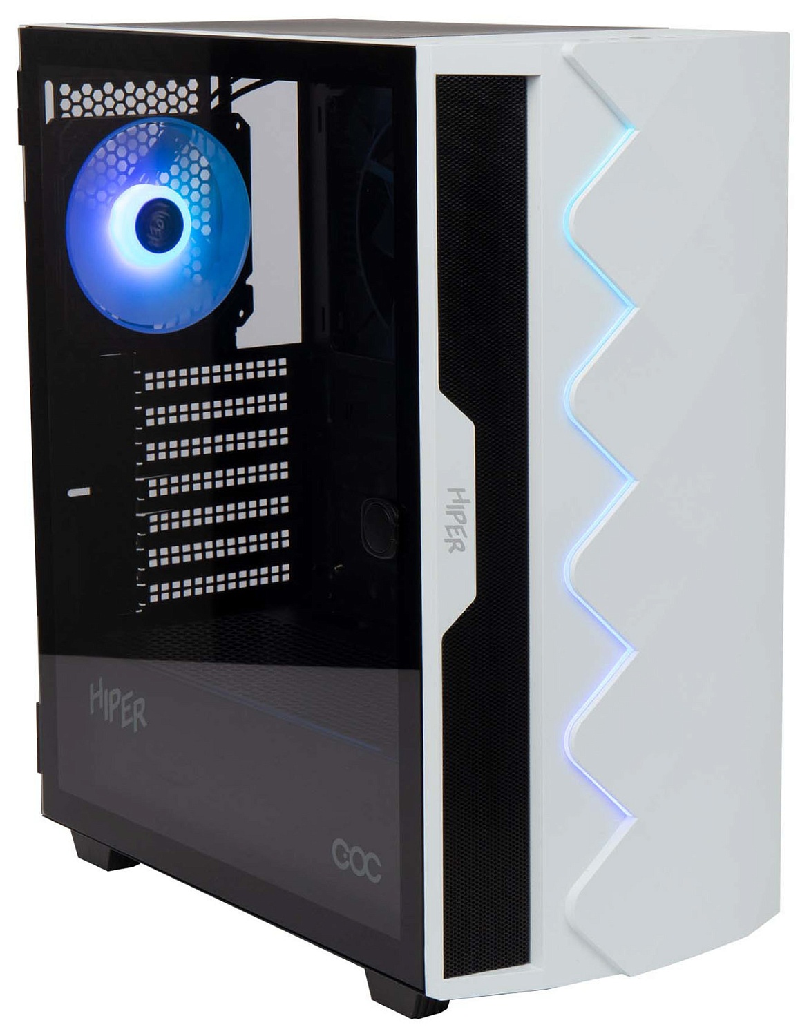 Корпус Hiper DCW белый без БП ATX 5x120mm 4x140mm 1xUSB2.0 1xUSB3.0 audio bott PSU