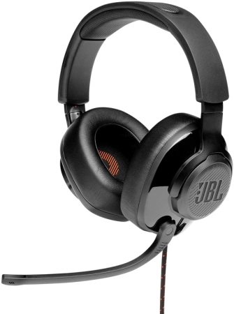 Наушники с микрофоном JBL Quantum 300 черный 1.2м мониторные USB оголовье (JBLQUANTUM300BLK)