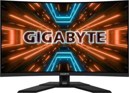 Монитор Gigabyte 31.5" M32QC черный VA LED 1ms 16:9 HDMI HAS 350cd 178гр/178гр 2560x1440 165Hz FreeSync Premium Pro DP 2K USB 7.8кг