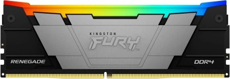 Модуль памяти Kingston 8GB DDR4 3200 FURY Renegade RGB Black XMP Non-ECC Unbuffered DIMM (Single Module) 1RX8 16-18-18 1.35V 288-pin 8Gbit