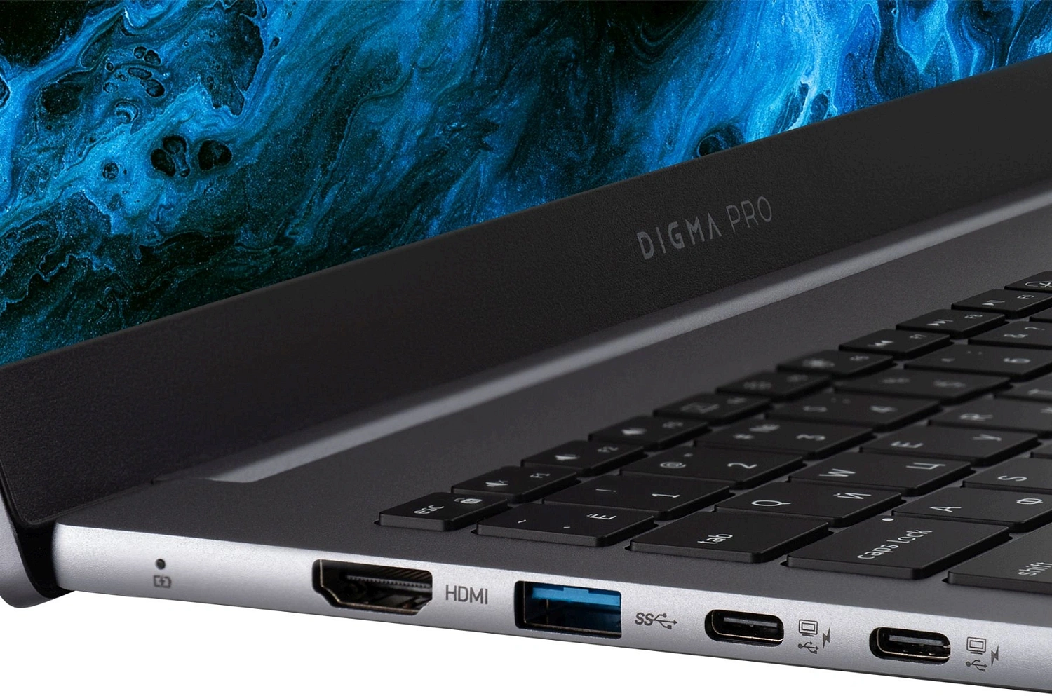 Ноутбук Digma Pro Pactos Core i3 1215U 16Gb SSD256Gb Intel UHD Graphics 16" IPS WUXGA (1920x1200) Windows 11 Pro dk.grey WiFi BT Cam 5500mAh (DN16P3-ACXW01)