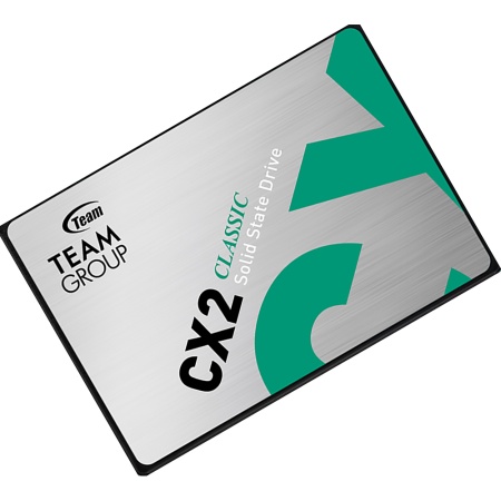 2.5" 512GB Team Group CX2 Client SSD (T253X6512G0C101) SATA 6Gb/s, 530/470, MTBF 1M, 3D TLC, 400TBW, 0,71DWPD, RTL {051935} {40}